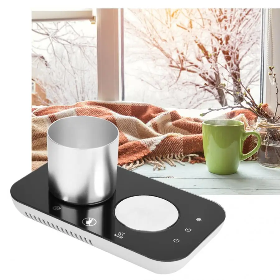 

Electric Mug Cup Cold&Warm Mat Warmer Pad Heating Office Coffee Tea Warmer Table Hot and Cold Insulation Coaster US 100-240V