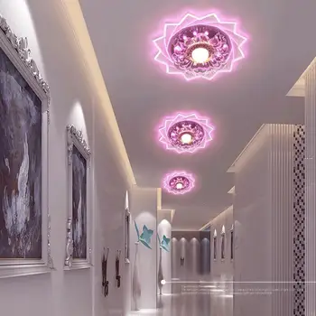 

20cm 3W Surface/Flush Mounted City Crystal LED Ceiling Light Fixture Lamp