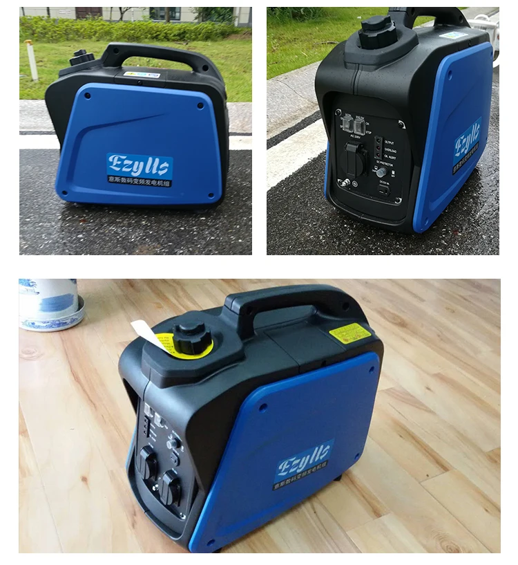 small lightest 800w portable silent camping boating fishing outside gasoline power inverter generator set