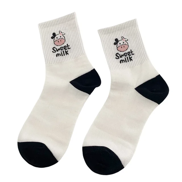 Kawaii Funny Cow Milk Socks (Buy one & Get Another for FREE) 6