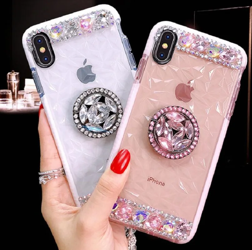 

Bling Rhinestone Glitter Phone Case For iphone X XR XS Max 11 Pro Max Soft Silicone Diamond Cover For iphone 6S 6 7 8 Plus Cases