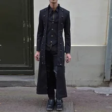 OEAK костюмы для косплея средневековый Хэллоуин одежда для мужчин смокинг Длинная форма Ренессанс Cos благородный панк мужской пальто M-XXXL