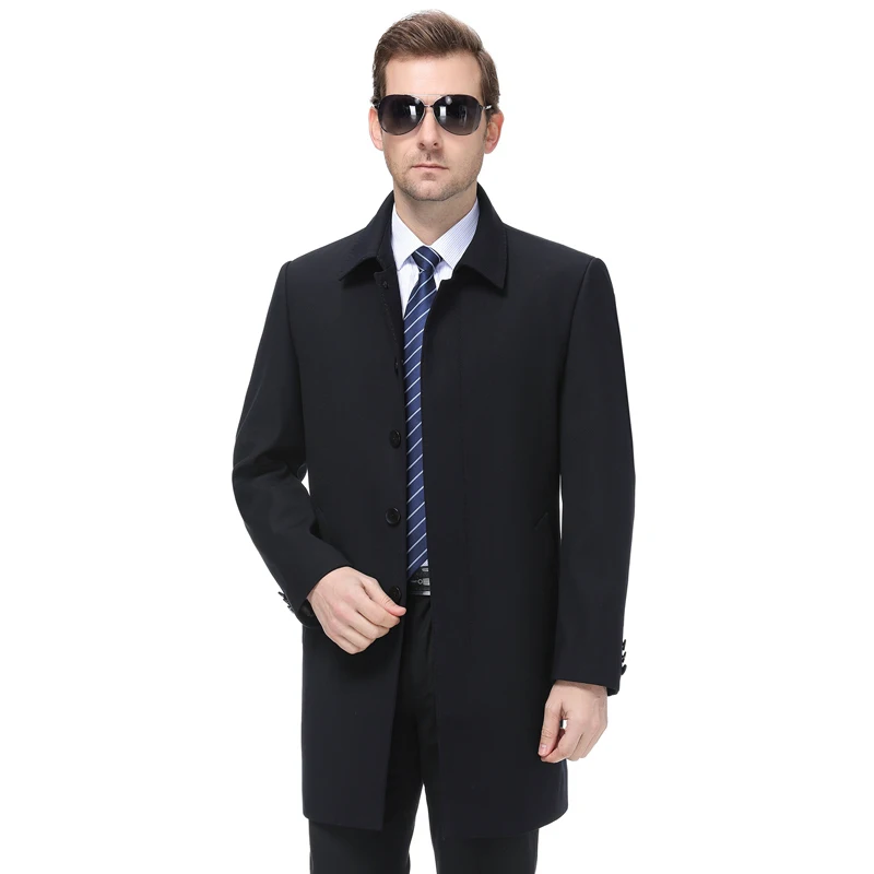 Мужская осенняя куртка с воротником-стойкой размеры до 4XL | одежда