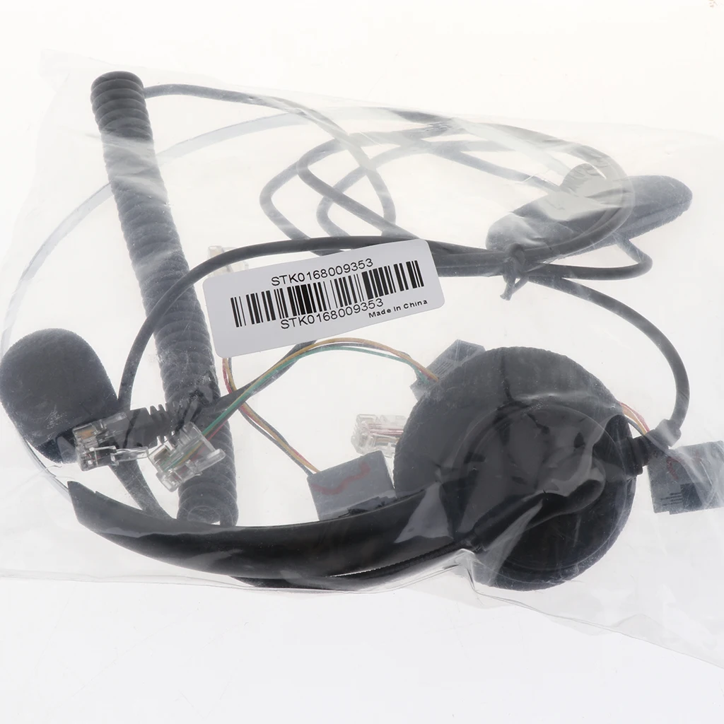 2 Pack Corded Telephone with RJ9 Headset Head for House Call Center Office - Noise Cancellation - Black