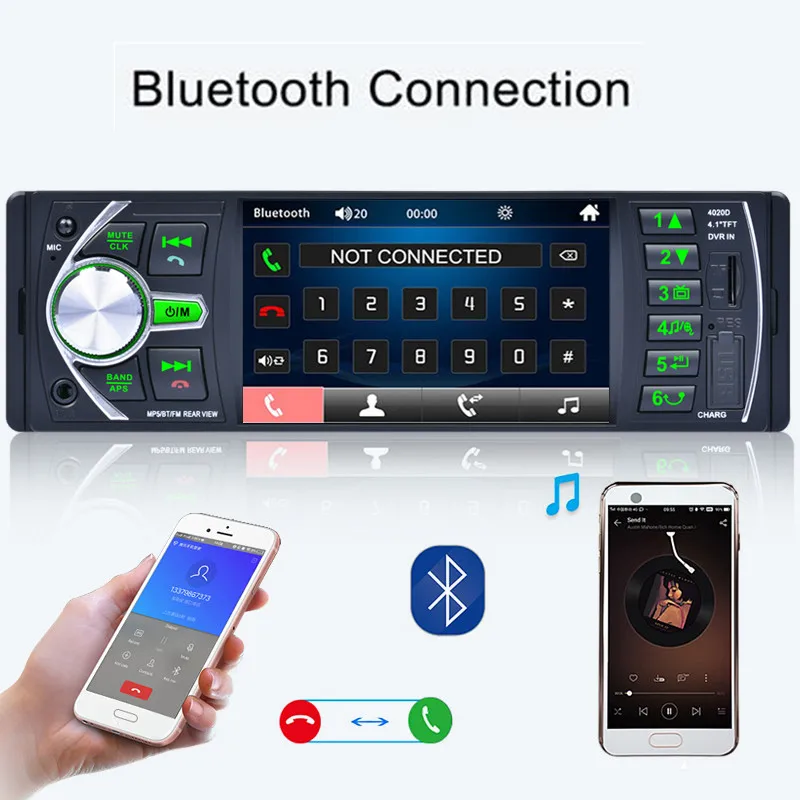 LTBFM Радио 1 Din 4 &quotстерео Bluetooth автомобильный аудио плеер MP5 мультимедиа авторадио