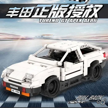 

Yeshin Technic Car Genuine Authorization MOC Car Initial D Toyota AE86 Cartoon Motor Building Block Brick Compatible