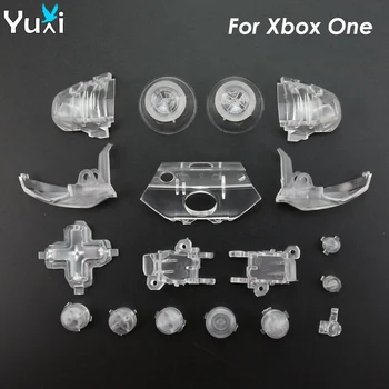 

YuXi Clear LB LT RB RT Bumper Trigger Buttons Kit ABXY start select Button Replacement For Xbox One Controller