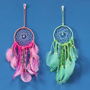 

Dream Catcher LED String Light Feather Durable Decorative Hanging Light for Bedroom Living Room