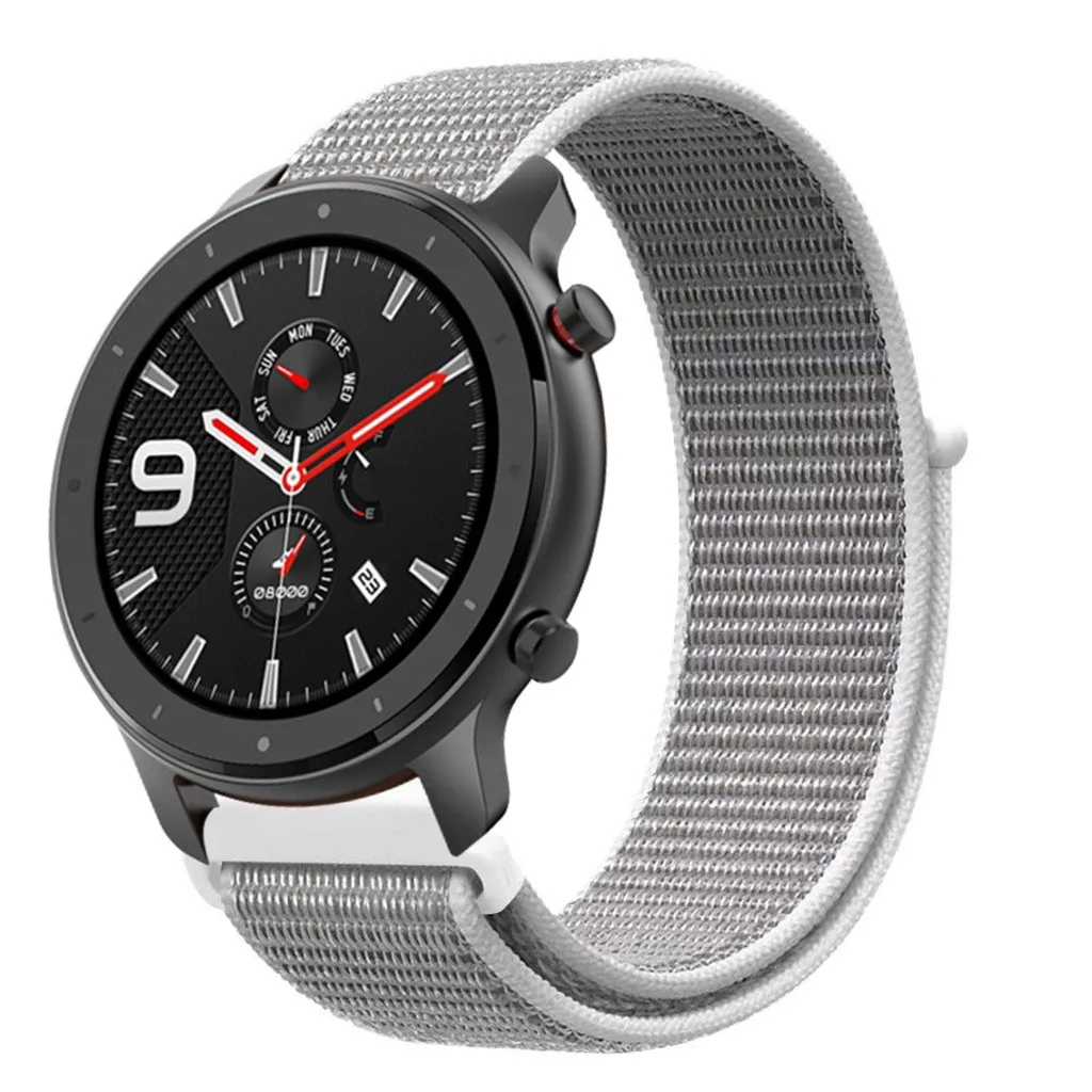 Тканая нейлоновая петля для Xiaomi Huami Amazfit GTR 47 мм 42 мм умные наручные часы ремешок браслет для Huami Amazfit GTR ремешок для часов