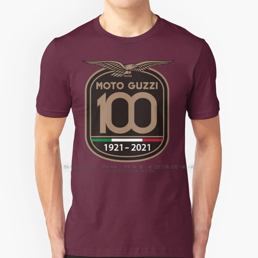 Anniversario 100Th Moto Guzzi Yeahh T Shirt Cotone 6Xl Moto Guzzi Logo 100Th Moto Guzzi Anniversario Moto Trend Italia