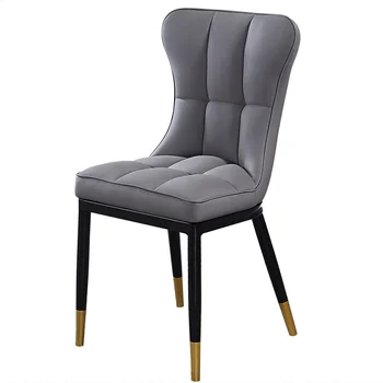 

Light luxury dining chair modern minimalist home Nordic style restaurant hotel stool leisure back desk chair dining table chair