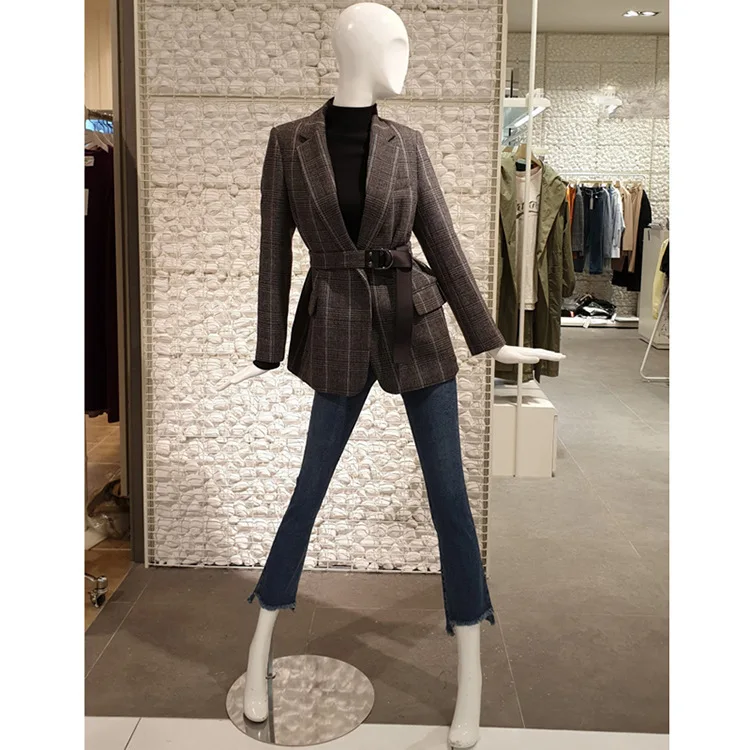 Man's Suit Loose Coat 2019 Long Chalaza Small Suit Woman