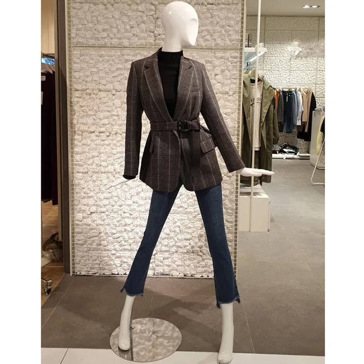 

Man's Suit Loose Coat 2019 Long Chalaza Small Suit Woman