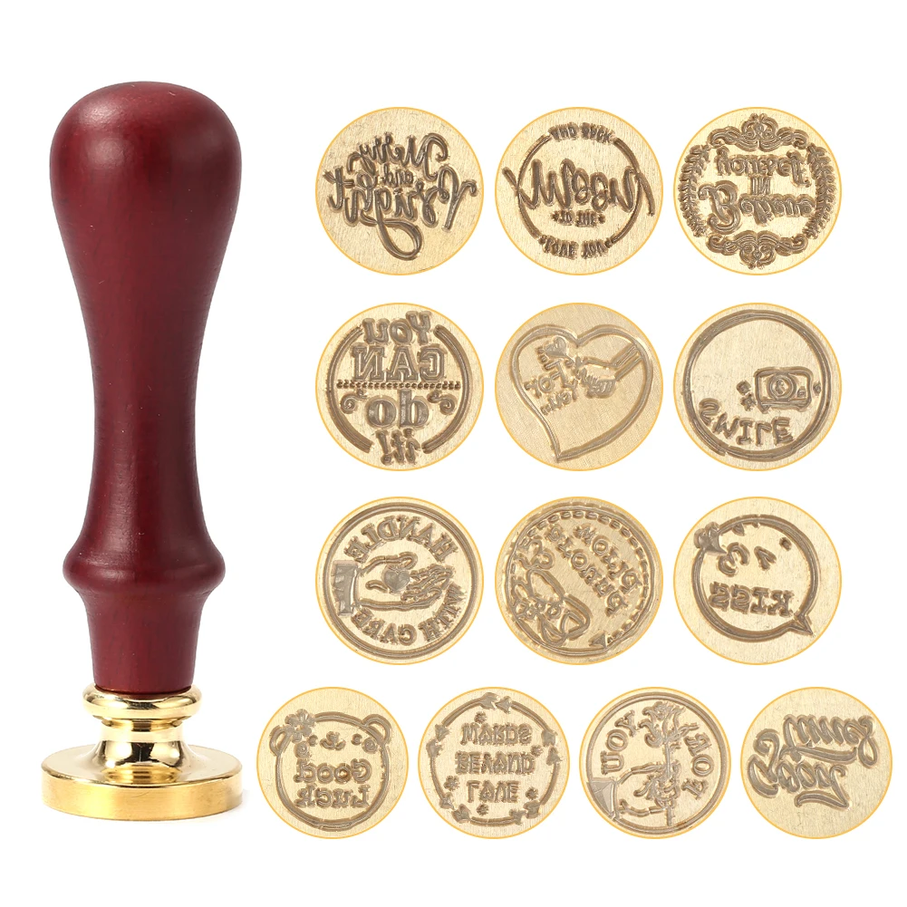 Retro Letters Seal Stamp Head Letter Wood Replace Copper DIY Hobby Tools Wedding Decorative Craft Gift | Дом и сад