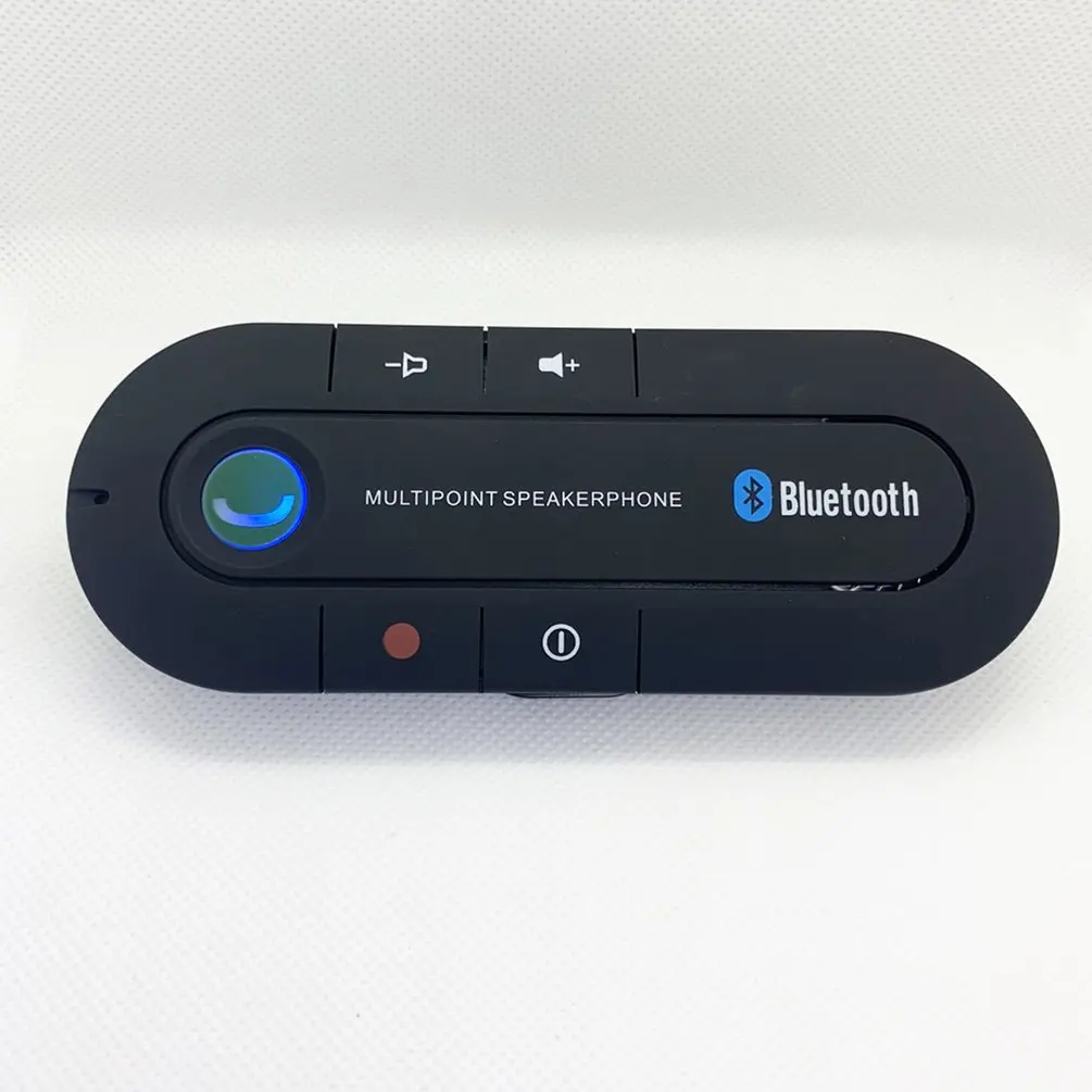 USB Bluetooth Handsfree Car Kit Wireless Bluetooth Speaker Phone MP3 Music Player Sun Visor Clip Speakerphone Charger no aux car bluetooth speakerphone