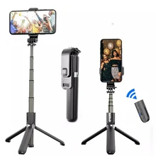 Universal Portable Tripod Selfie Stick for Mobile Phone Photo Taking Live Broadcast Bluetooth Remote Control Tripod Stand Pole