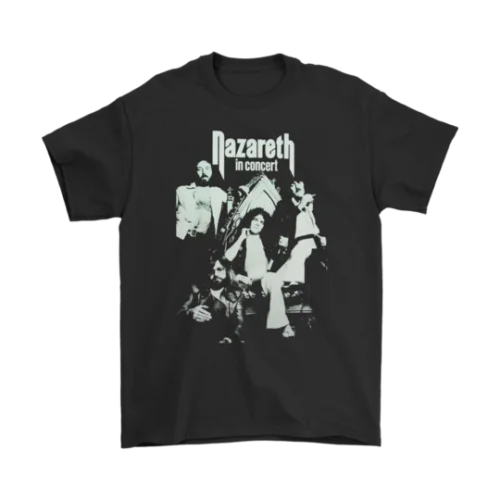 Rare NAZARETH Music Rock Ballads Band черная футболка с коротким рукавом размер S-3XL 100% хлопковые