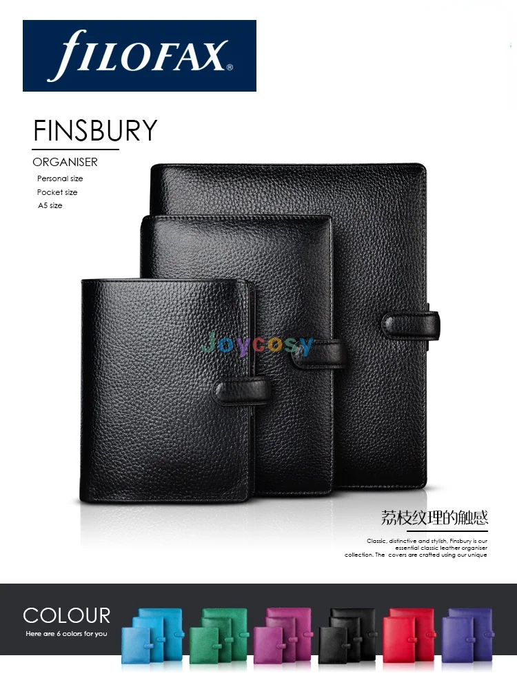 Filofax Filofax Classic A5 Organiser Personal Planner Card Wallet Red Italian Leather 