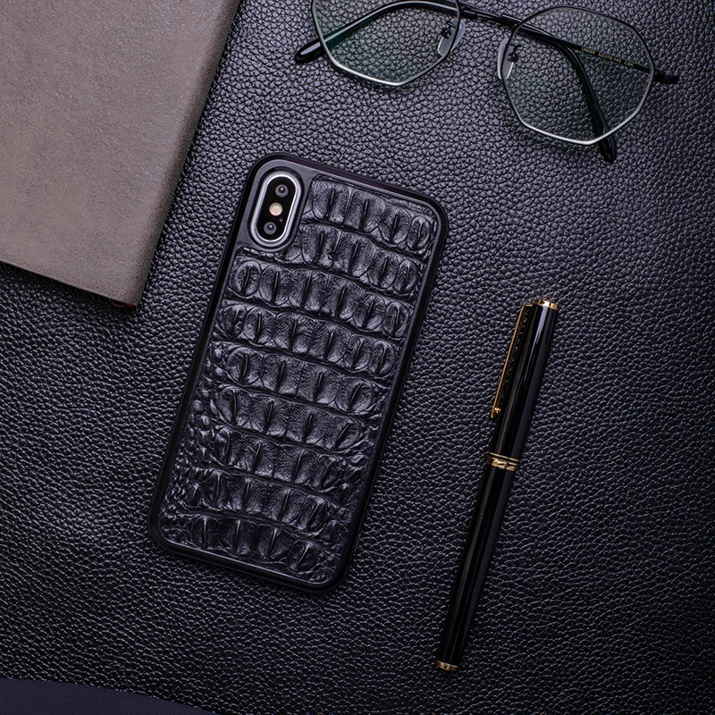 Лаковый чехол для телефона с крокодиловой текстурой для IPhone X XS Max XR для Apple 5 5S SE 6 6S 7 8 Plus защитный чехол для телефона - Цвет: 1