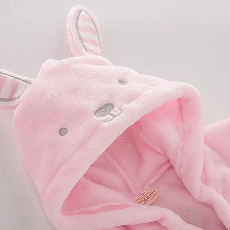 Cartoon Animal Bathrobe For Children Flannel Long Sleeve Hooded Child Bathrobe Spring Autumn Kids Girls Bath Robe 2-6 Years elegant pajama sets