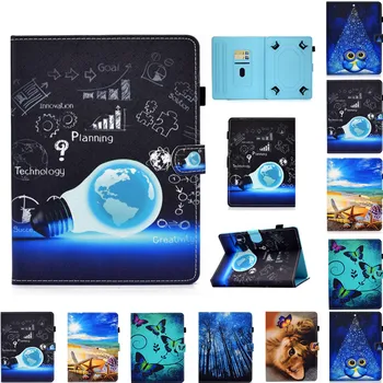 

Print Universal Stand Case + Free stylus For ARCHOS 101e 101f Neon 10 inch Tablet for VOYO Q101 4G / i8 10.1inch 10.1" Cover