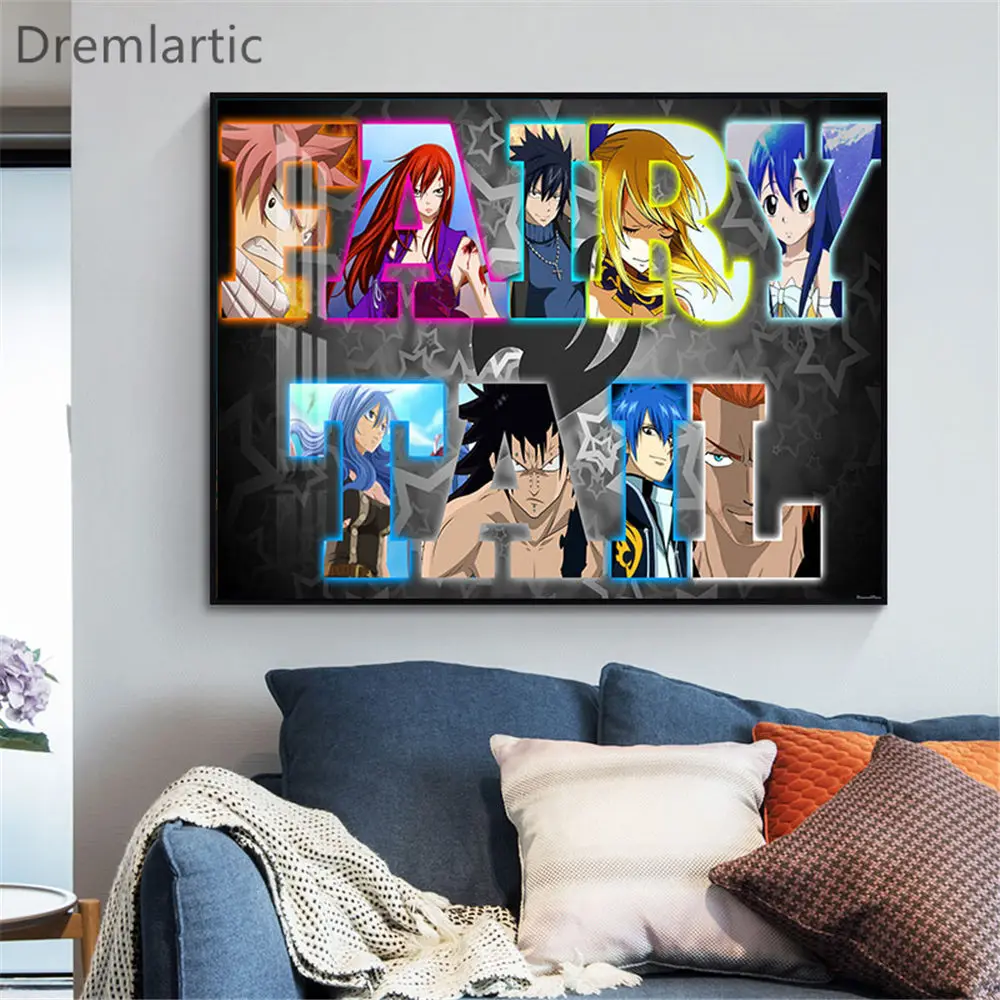 Хорошая Fairy Tail _ Пользовательские настенные Арт холст Современная картина