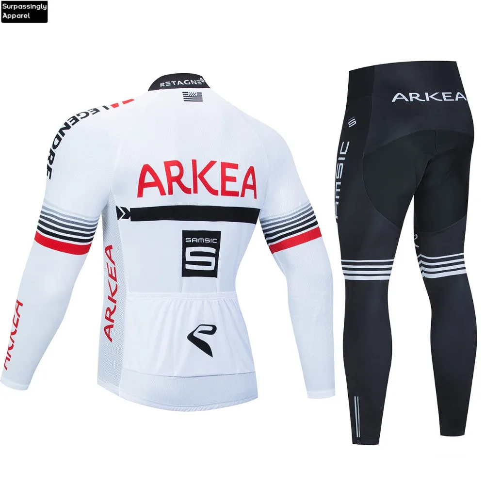 Pro ARKEA велосипедная Джерси, одежда UCI World Tour Team, белая с длинным рукавом 12D гелевая велосипедная спортивная одежда Ropa Ciclismo