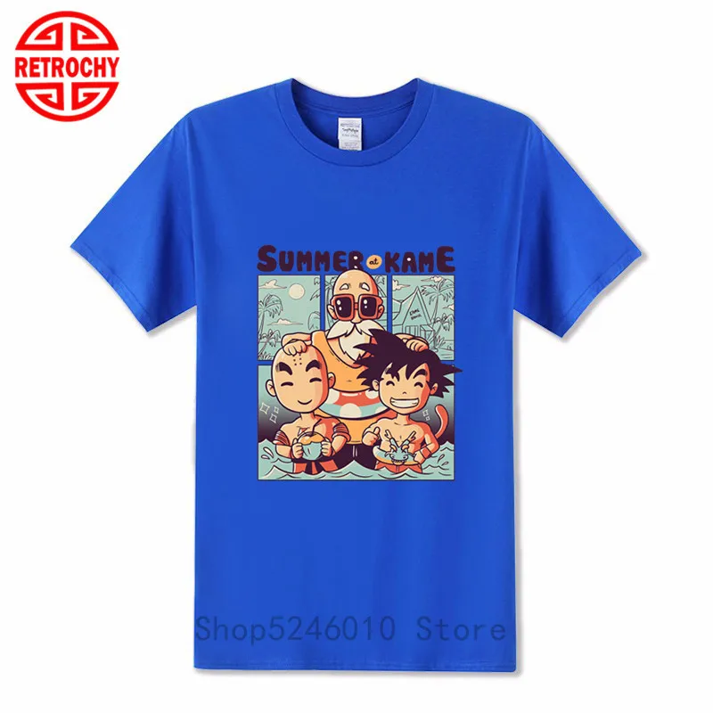 

New Arrival Funny Master Roshi 3D T Shirt Summer Hipster Short Sleeves Tee Tops Men/Women Anime Dragon Ball Z Goku T-Shirt Homme