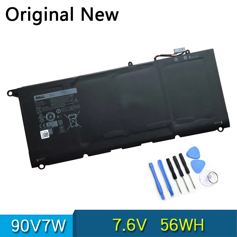 Новый оригинальный аккумулятор 90V7W для Dell XPS 13 9343 9350 13D-9343 0N7T6 DIN02 P54G 0DRRP RWT1R JHXPY 090V7W