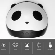 F. wimpers 24W Panda Uv Lamp Gel Nagellak Curing Led Nail Lamp Manicure Machine Met Sensor USB Charge Nagels droger Art Gereedschap(China)