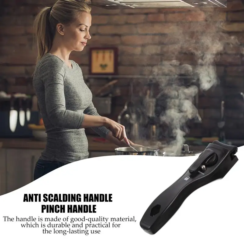 1Pc Outdoor Frying Pan Handle Soup Pan Long Replacement Handle Universal Handle Removable Hand Grip Pan Handle Accessories
