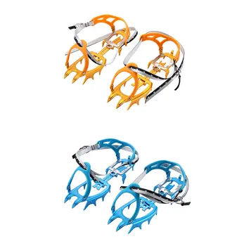 BRS 14 Teeth Claws Snow Crampons Walking Crampon Aluminium Alloy Spike Ice Grippers Mountaineering Climbing Equipment BRS-S3 3