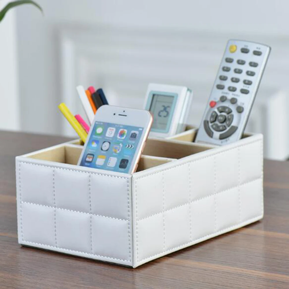 Desktop Storage Box Stationery Organizer Stationery Storage Box Desktop Storage Kit Desk Organizer 4 Compartments Pencil Remote Control Mobile Phone Business Cards Stapler Cosmetics Holder Storage Box Organizer desktop storage box,stationery organizer,stationery storage box,desktop storage kit