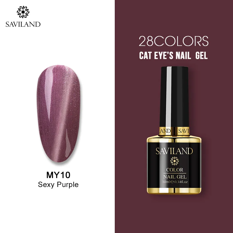 10ml MY10 SAVILAND кошачий глаз Хамелеон Гель-лак для ногтей с пузырьками звездное небо Магнитный УФ-светодиодный Гель-лак для ногтей требуется Гель-лак DIY - Цвет: 10ml MY10