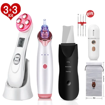 

Skin Scrubber Blackhead Remover skin tag remover Pore cleaner Skin Care Tools Pore Cleaner acne Remover LED Facial Massager