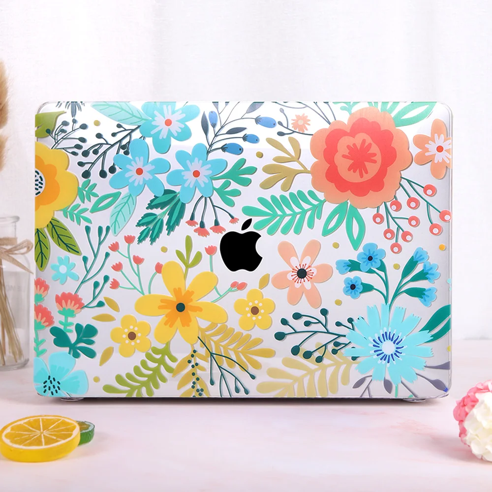 Case do Portátil para Macbook Barra de Toque Floral Pro 13 16 Polegada A2289 A2141 A2338 Plástico Case Duro Keybaord Pele ar A2337 A2179 2021 - Imagem 2