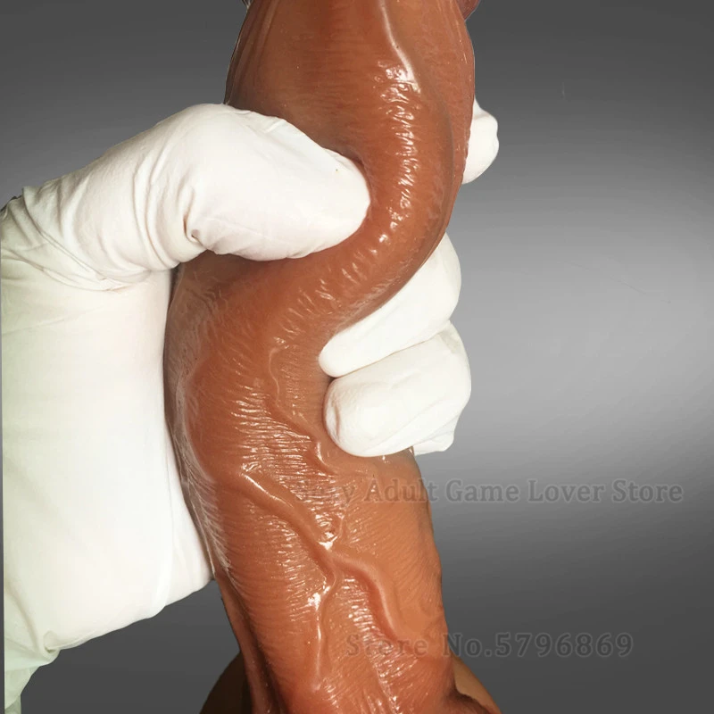 Dildo Realistic G Spot Stimulate Soft Silicone Simulation Penis Huge Big Dick Suction Cup Testicular Adult Sex Toys For Women
