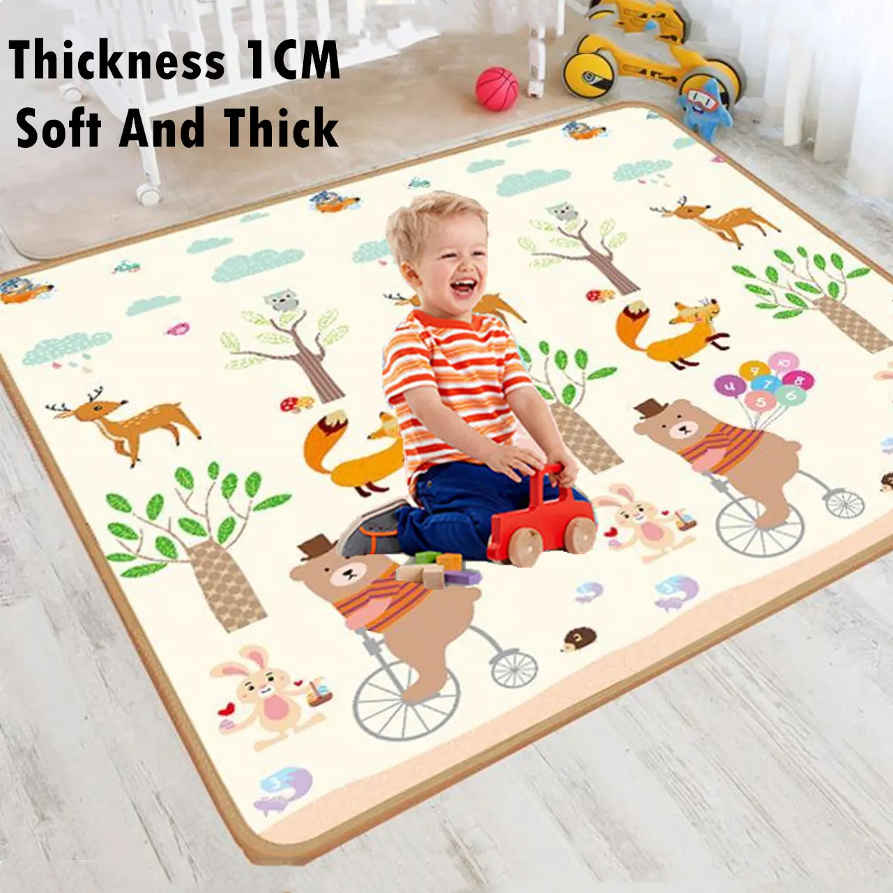 

Thicken 1cm Foldable Baby Play Mat Xpe Puzzle Mat Educational Children's Carpet in the Nursery Climbing Pad Kids Rug Games Toys