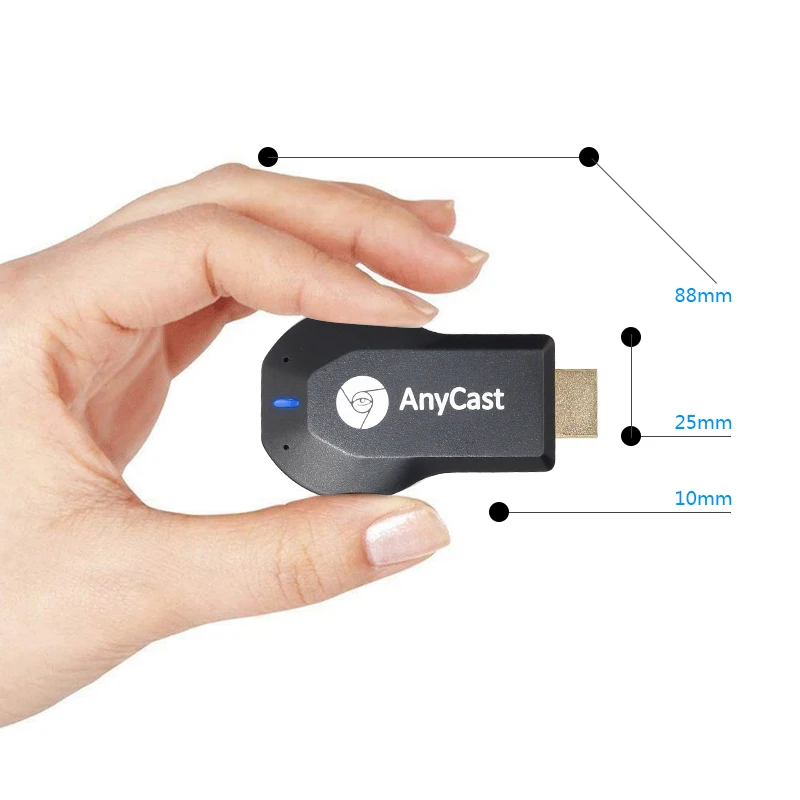 Новейший 1080P Anycast m4plus Chromecast 2 зеркальное отображение несколько ТВ-палок адаптер мини Android хромированный литой HDMI WiFi ключ любой литой