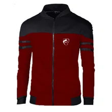 Мужская спортивная куртка для бега, Приталенная толстовка с длинным рукавом, мужская тренировочная Джерси, ветронепроницаемое пальто, спортивная куртка на молнии