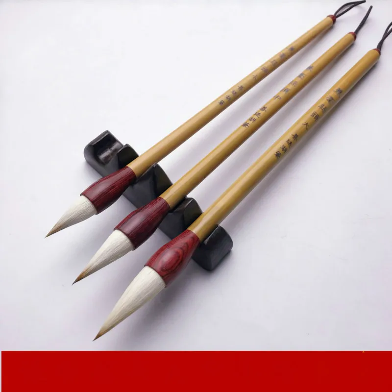 3pcs/set Chinese Calligraphy Brushes Regular Script Mutiple Hair