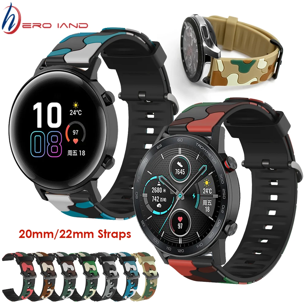 

For HONOR Magic 2 Strap Silicone Watchband for Huawei Watch GT 2 GT 46mm 42mm /GT 2e Band Sport Bracelet Wristband Correa