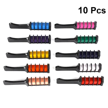 

10PCS Dye Hair Sticks Single Use Easy to Operate Disposable Hair Coloring Comb for Lady Girls