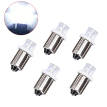 5 pces baixa potência 12v 24v ba9s led indicador lâmpada placa de licença lâmpada instrumento lâmpada detector branco