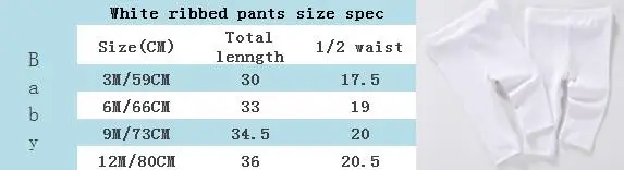 Комплект из 3 предметов; штаны для малышей; детские леггинсы из хлопка; одежда для малышей; штаны для девочек; эластичные однотонные белые брюки с поясом; детская одежда