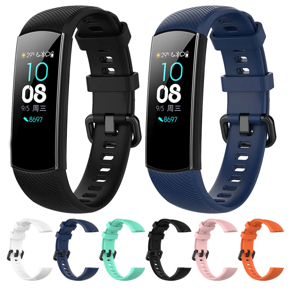 Спортивный Браслет ремешок для часов Huawei Honor Band 4 силиконовый 5 Смарт часы