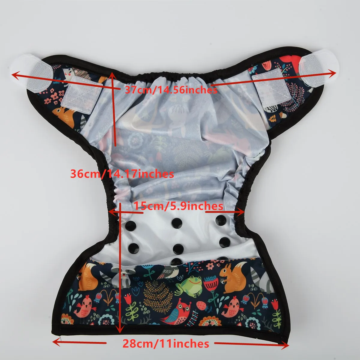 One Size Baby Cloth Diaper Cover Nappy Hook and Loop Double Gusset NO POCKET 3-15kg 1 OS cloth diapers waterproof diapers