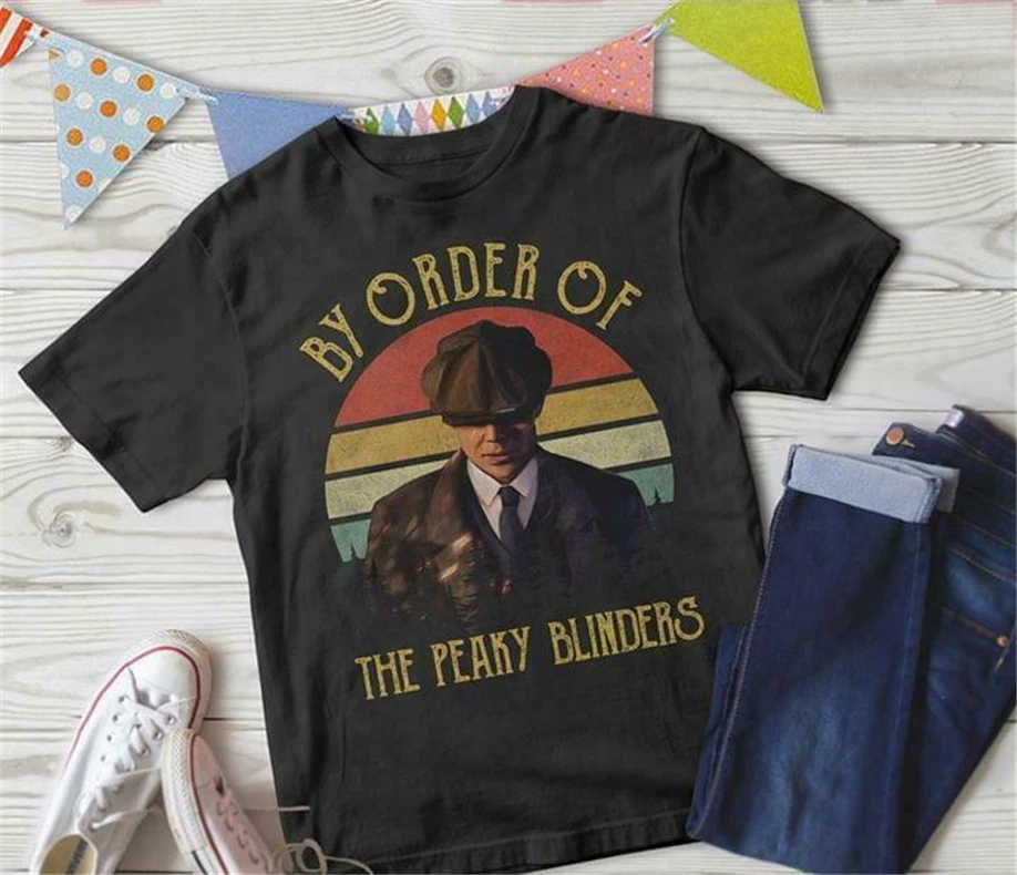 

Arthur Shelby By Order Of The Peaky Blinders Black Cotton Men S-6Xl T-Shirt Men Clothes Tee Shirt