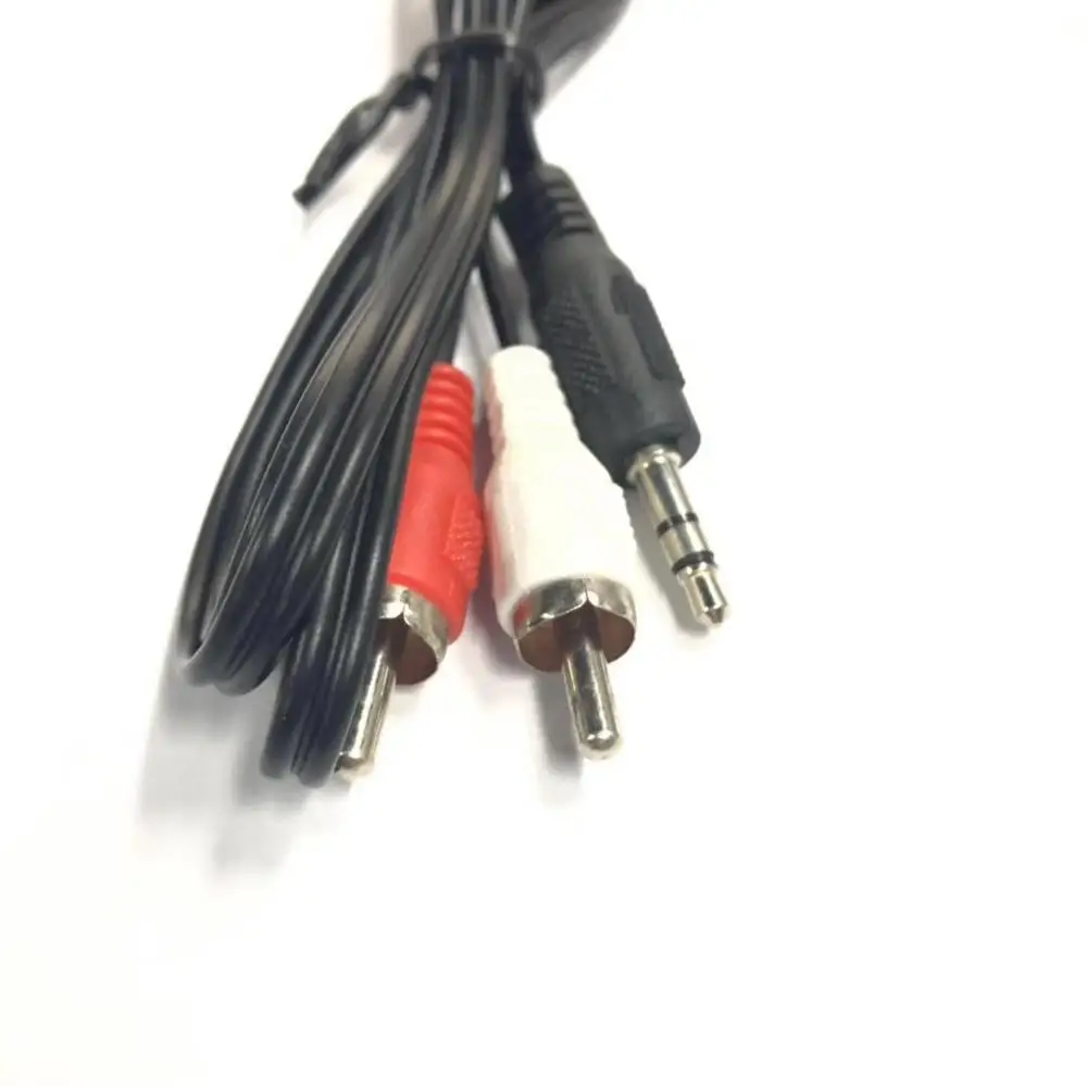 Аудио кабель DISOUR 1 м 3 5 мм стерео на 2 RCA Y кабеля для ПК DVD TV VCR динамика камеры аудио