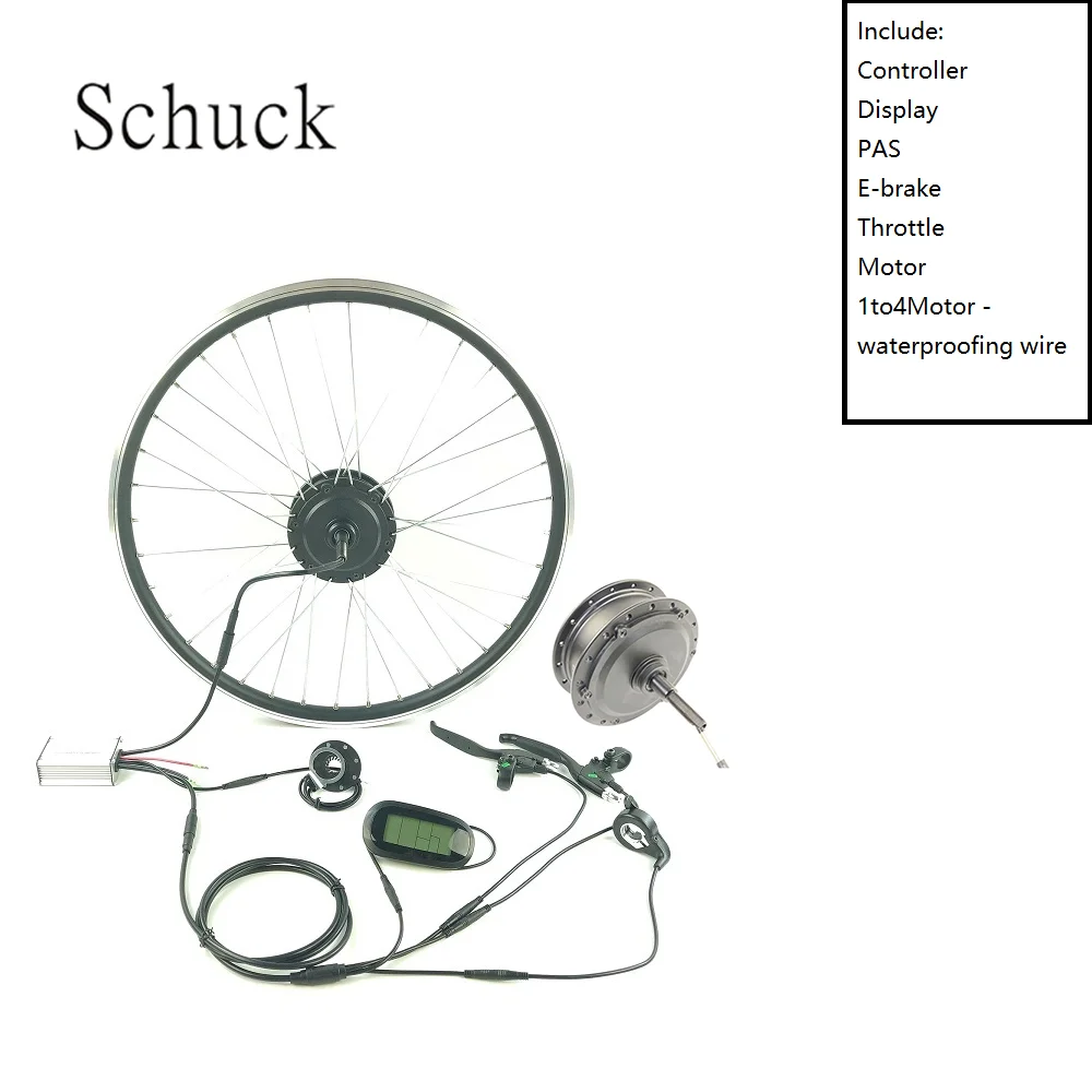 ^*Best Offers SCHUCK Electric Bike Conversion Kit REAR ROTATE Wheel Motor 500W E-Bike Kit 48V Hub Motor Bicycle Controller with LCD6 DISPLAY ^*Best Offers SCHUCK Electric Bike Conversion Kit REAR ROTATE Wheel Motor 500W E-Bike Kit 48V Hub Motor Bicycle Controller with LCD6 DISPLAY